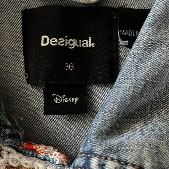 Desigual Women's Mickey Sequin Denim Jacket - Picture 5 of 8